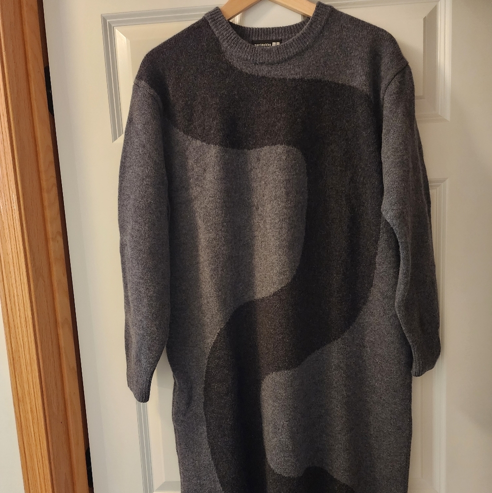 Marimekko Uniqlo Wool Long Sleeve Dress